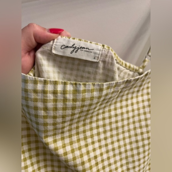 Carly Jean Los Angeles tiered gingham dress, size L - Picture 2 of 8